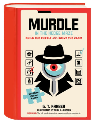 Supplemental image for 9781797235684 - Murdle in the Hedge Maze 500-Piece Jigsaw Puzzle