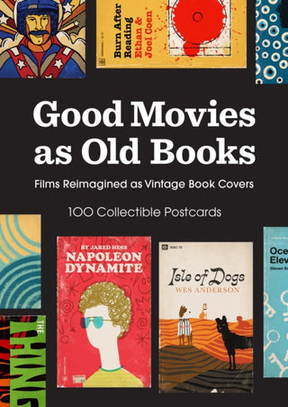 Cover image for 9781797236629 - Good Movies as Old Books: 100 Postcards