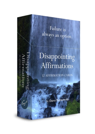 Cover image for 9781797236926 - Disappointing Affirmations Deck