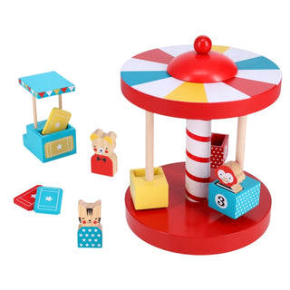 Cover image for 9781797237497 - Merry-Go-Round Wooden Carousel