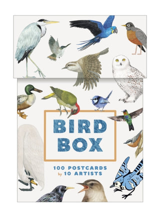 Cover image for 9781797240046 - Bird Box: 100 Postcards by 10 Artists