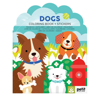 Cover image for 9781797241548 - Dogs Coloring Book + Stickers