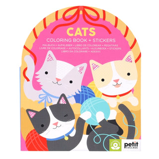Cover image for 9781797241555 - Cats Coloring Book + Stickers