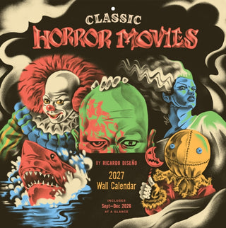 Cover image for 9781797242026 - Classic Horror Movies 2027 Wall Calendar