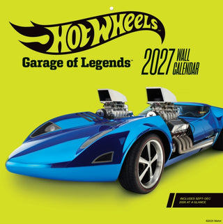Cover image for 9781797242330 - Hot Wheels Garage of Legends 2027 Wall Calendar