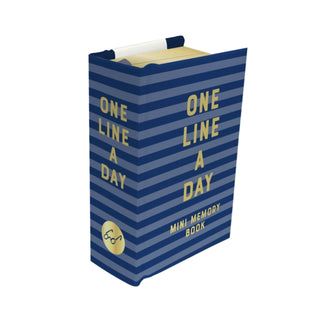 Cover image for 9781797243016 - Navy Stripes Mini One Line a Day