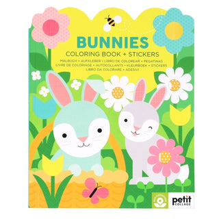 Cover image for 9781797243382 - Bunnies Coloring Book + Stickers