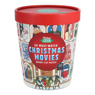 Cover image for 9781797245546 - 50 Must-Watch Christmas Movies Bucket List 1000-piece Jigsaw Puzzle