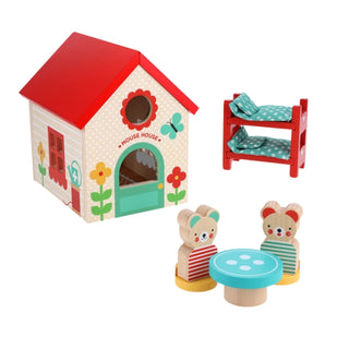 Cover image for 9781797246130 - Mouse House Wooden Play Set