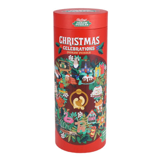 Cover image for 9781797248592 - Christmas Celebrations 1000-piece Jigsaw Puzzle