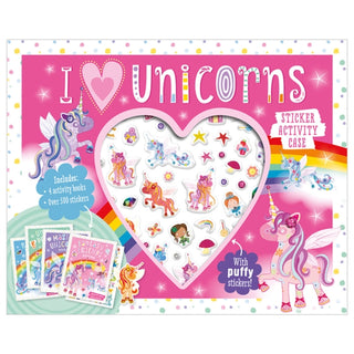 Cover image for 9781800586628 - I Love Unicorns Sticker Activity Case