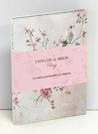 Cover image for 9781800653252 - Flowers & Birds Peony Wallet Notecards