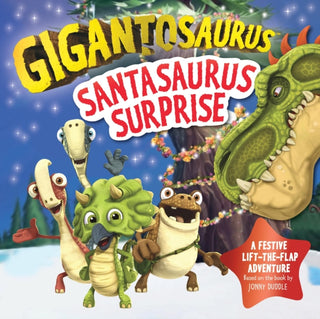 Cover image for 9781800783621 - Gigantosaurus - Santasaurus Surprise
