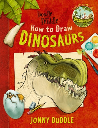 Cover image for 9781800784376 - Doodle with Duddle: How to Draw Dinosaurs