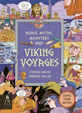 Cover image for 9781800786745 - Comic Strip Myths: Norse Myths, Monsters and Viking Voyages