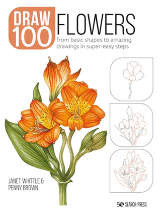 Cover image for 9781800920255 - Draw 100: Flowers