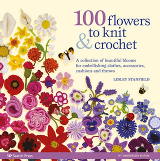 Cover image for 9781800920286 - 100 Flowers to Knit & Crochet (new edition)