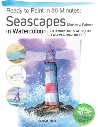 Cover image for 9781800921047 - Ready to Paint in 30 Minutes: Seascapes