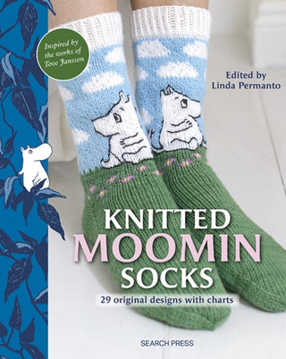 Cover image for 9781800921771 - Knitted Moomin Socks