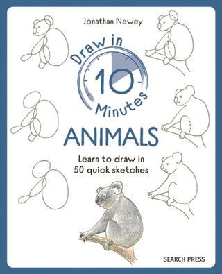 Cover image for 9781800921979 - Draw in 10 Minutes: Animals