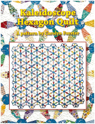 Cover image for 9781800923126 - Carolyn Forster Pattern: Kaleidoscope Hexagon Quilts