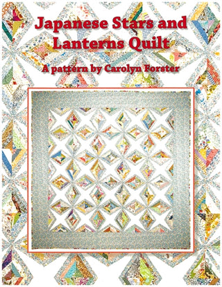 Cover image for 9781800923133 - Carolyn Forster Pattern: Japanese Stars and Lanterns Quilts