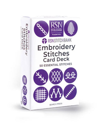 Cover image for 9781800923966 - RSN Stitch Bank: The Embroidery Stitches Card Deck