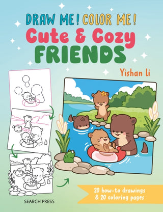 Cover image for 9781800924376 - Draw me! Color me!: Cute & Cozy Friends
