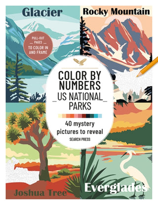 Cover image for 9781800924604 - Color by Numbers: US National Parks