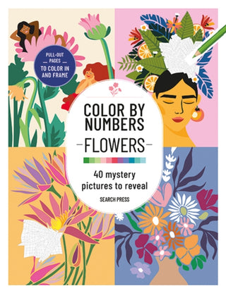 Cover image for 9781800924611 - Color by Numbers: Flowers