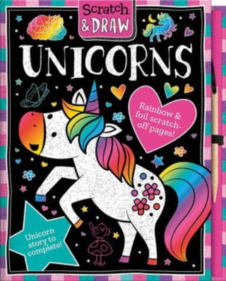 Cover image for 9781801054829 - Scratch and Draw Unicorns