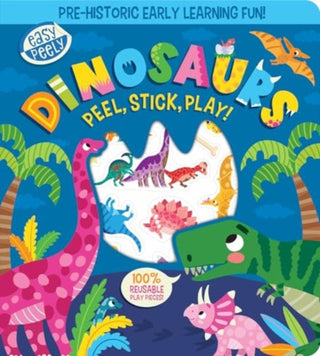 Cover image for 9781801059121 - Easy Peely Dinosaurs - Peel, Stick, Play!