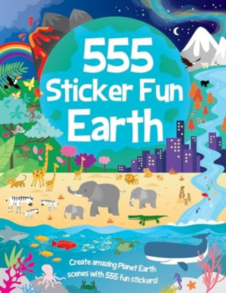 Cover image for 9781801059282 - 555 Sticker Fun - Earth Activity Book
