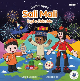 Cover image for 9781801062664 - Dysgu gyda Sali Mali: Byd o Ddathlu
