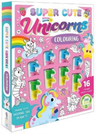 Cover image for 9781801086226 - Super Cute Unicorns Colouring