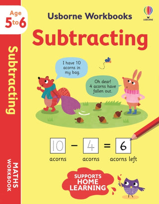 Cover image for 9781801313469 - Usborne Workbooks Subtracting 5-6