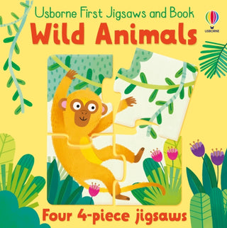 Supplemental image for 9781801313599 - Usborne First Jigsaws and Book: Wild Animals