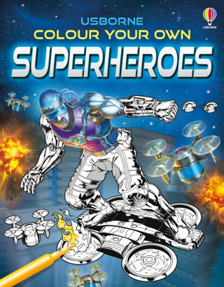 Supplemental image for 9781801315852 - Colour Your Own Superheroes