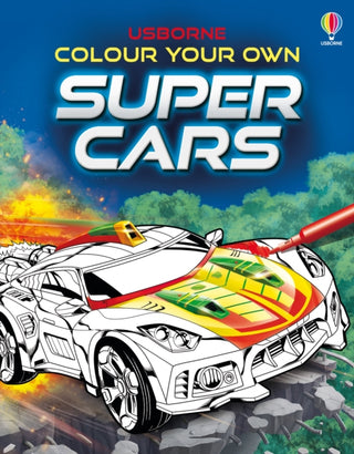 Cover image for 9781801315869 - Colour Your Own Supercars