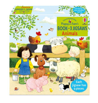 Cover image for 9781801318471 - Poppy and Sam's Book and 3 Jigsaws: Animals