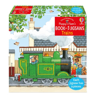 Cover image for 9781801318488 - Poppy and Sam's Book and 3 Jigsaws: Trains