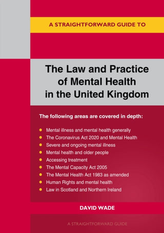 Cover image for 9781802360615 - the Law and Practice of Mental Health in the UK