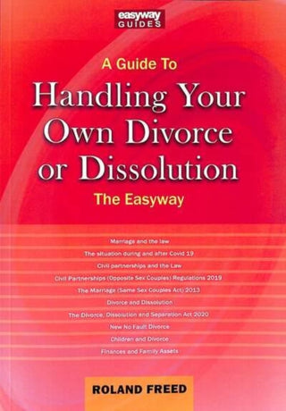 Cover image for 9781802361001 - A Guide To Handling Your Own Divorce Or Dissolution