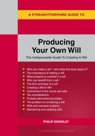 Cover image for 9781802362350 - A Straightforward Guide To Producing Your Own Will