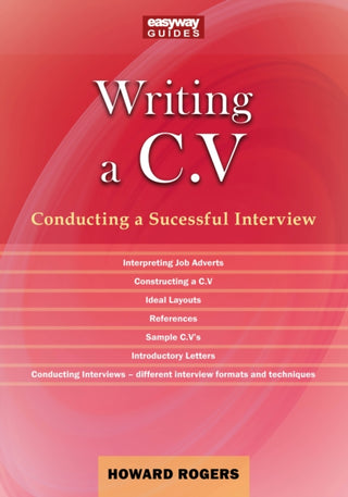 Cover image for 9781802362367 - A Guide to Writing a C.V.