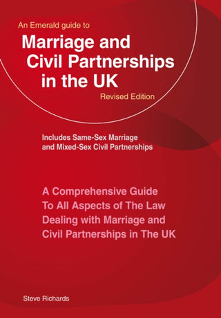 Cover image for 9781802362398 - An Emerald Guide To Marriage And Civil Partnerships In The Uk