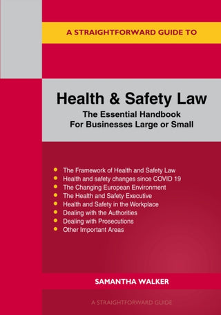 Cover image for 9781802362763 - A Straightforward Guide to Health and Safety