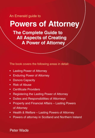 Cover image for 9781802363869 - An Emerald Guide to Powers of Attorney