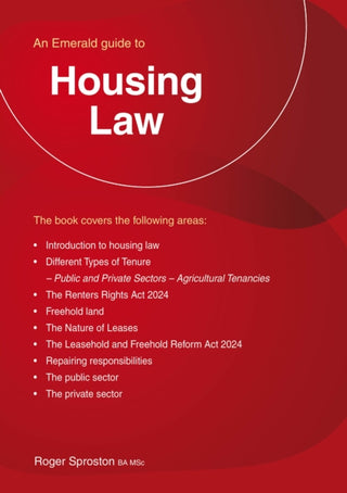 Cover image for 9781802364699 - An Emerald Guide to Housing Law