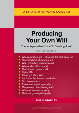 Cover image for 9781802364873 - A Straightforward Guide to Producing Your Own Will